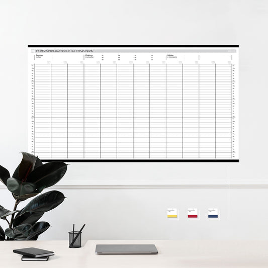 Planificador de pared. Sin Fechas. Vertical